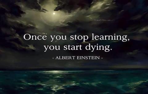 Once you stop learning you start dying Picture Quote #1