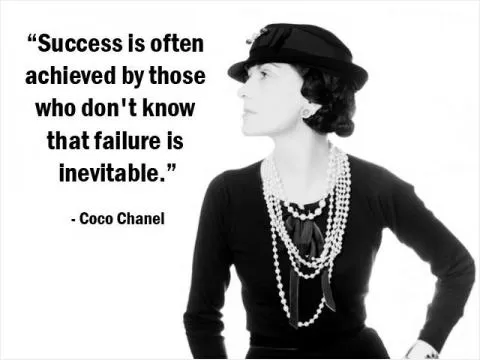 Success is often achieved by those who don't know that failure is inevitable Picture Quote #1