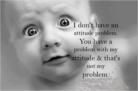 I don't have an attitude problem. You have a problem with my attitude and that's not my problem Picture Quote #1
