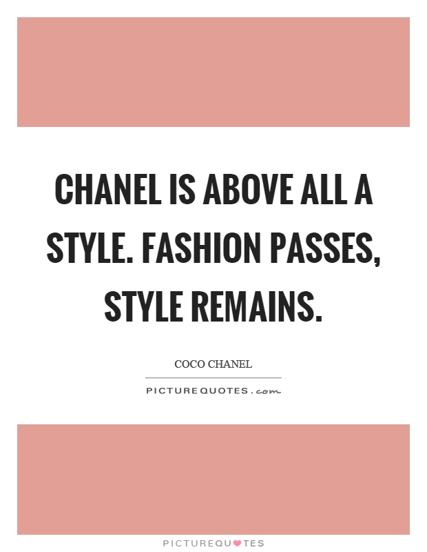 coco chanel style quotes