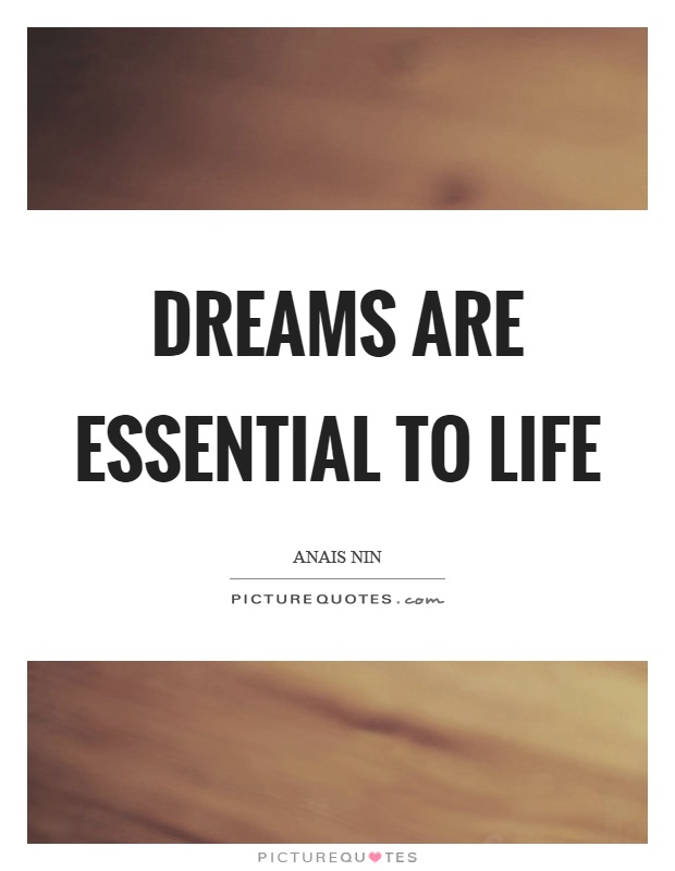 Dreams are essential to life Picture Quote #1