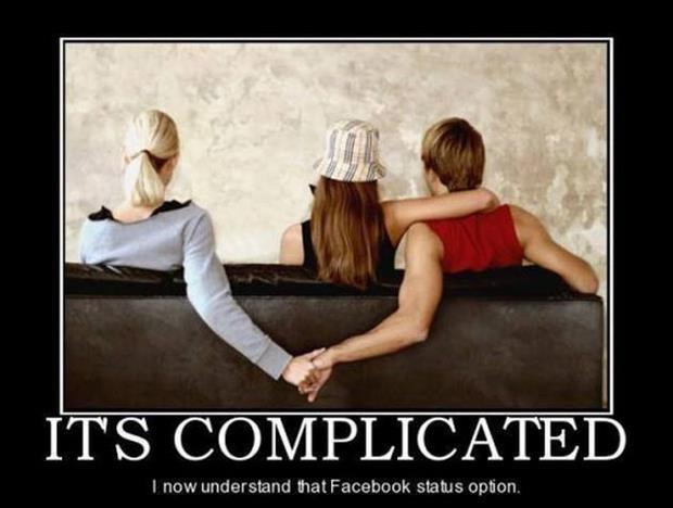 It’s complicated. I now understand that Facebook status option Picture Quote #1