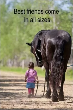 Best friends come in all sizes Picture Quote #1