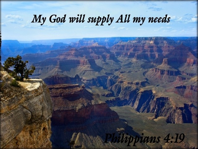 My God will supply all my needs Picture Quote #1
