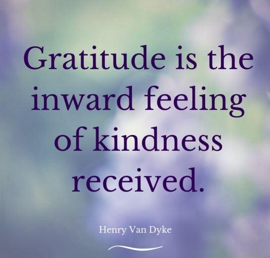 Gratitude is the inward feeling of kindness received Picture Quote #1