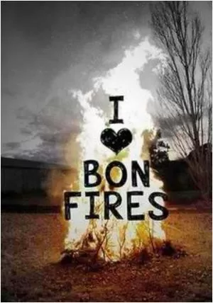 I love bonfires Picture Quote #1