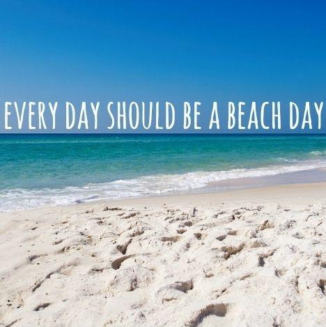 Every day should be beach day Picture Quote #1