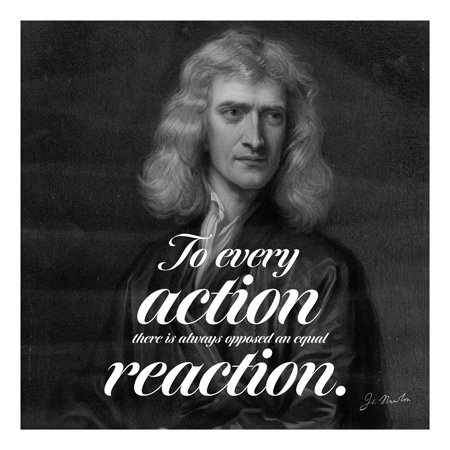 To every action there is always opposed an equal reaction Picture Quote #2