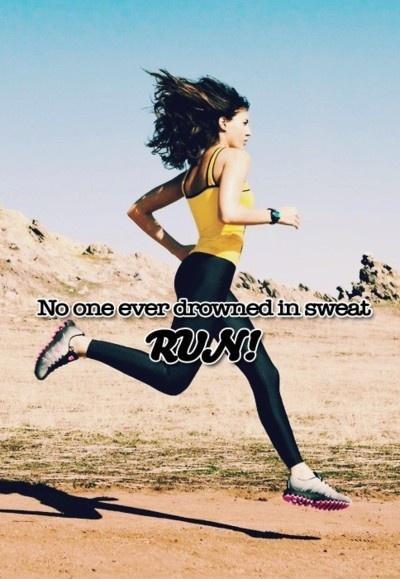 no one ever drowned in sweat Picture Quote #3