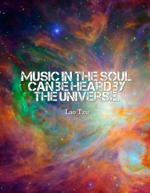 Music in the soul can be heard by the universe Picture Quote #1