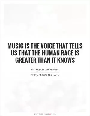 Music is the voice that tells us that the human race is greater than it knows Picture Quote #1