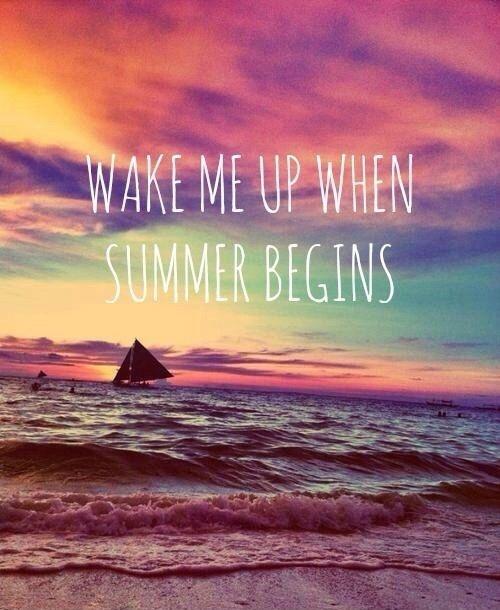 Wake me up when summer begins Picture Quote #1
