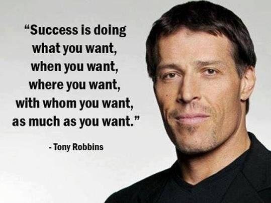 Success is doing what you want to do, when you want, where you want, with whom you want, as much as you want Picture Quote #1