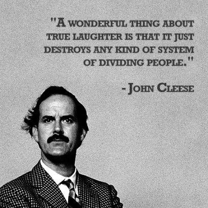 A wonderful things about true laughter is that it just destroys and kind of system of dividing people Picture Quote #1