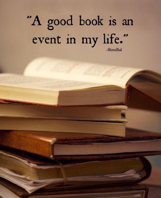 A good book is an event in my life Picture Quote #1