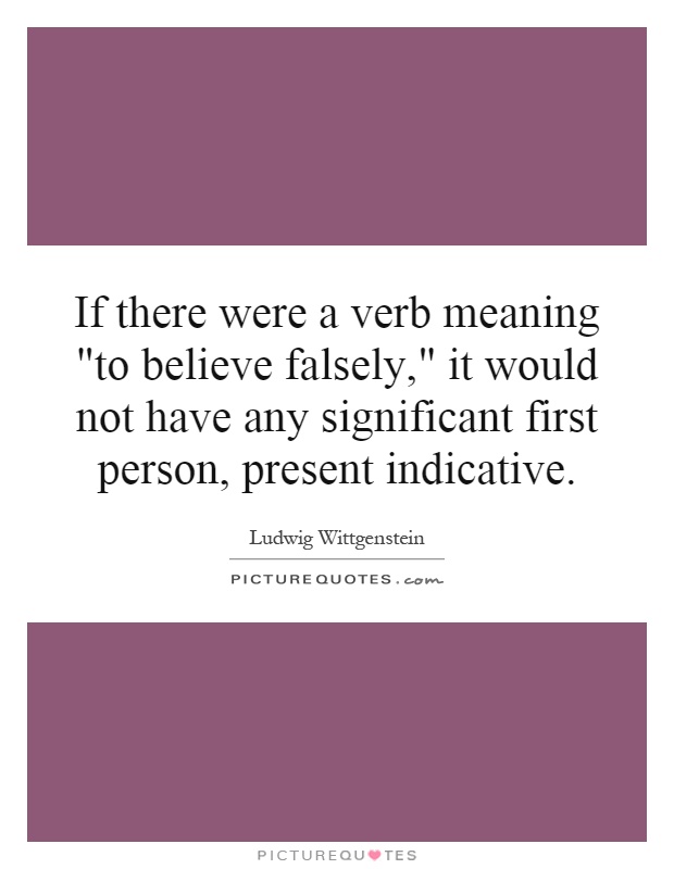 If there were a verb meaning 