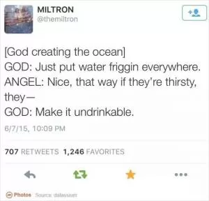 God creating the ocean Picture Quote #1