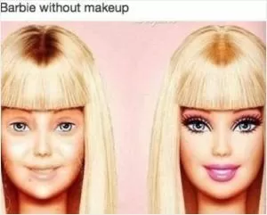 Barbie without makeup Picture Quote #1