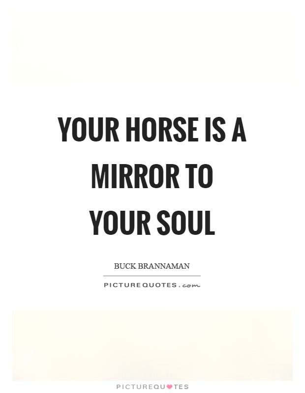 Your Horse is a mirror to your soul Picture Quote #1