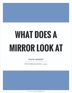What does a mirror look at Picture Quote #1