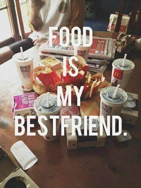 Food is my best friend Picture Quote #1