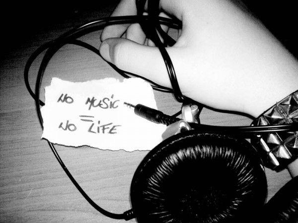 No music equals no life Picture Quote #1