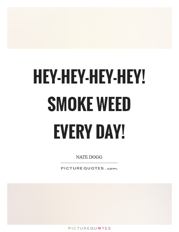 Hey-hey-hey-hey! Smoke weed every day! Picture Quote #1