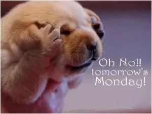Oh no!! Tomorrow's monday Picture Quote #1