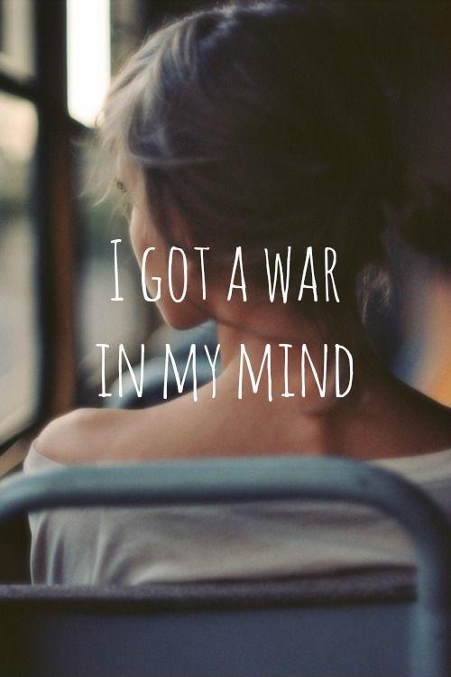 I got war on my mind Picture Quote #1
