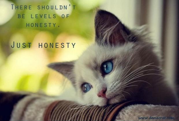 There shouldn't be levels of honesty. Just honesty Picture Quote #1