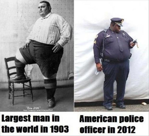 Largest man in the world in 1903. American police officer in 2012 Picture Quote #1