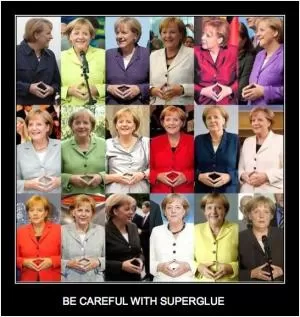 Be careful with superglue Picture Quote #1