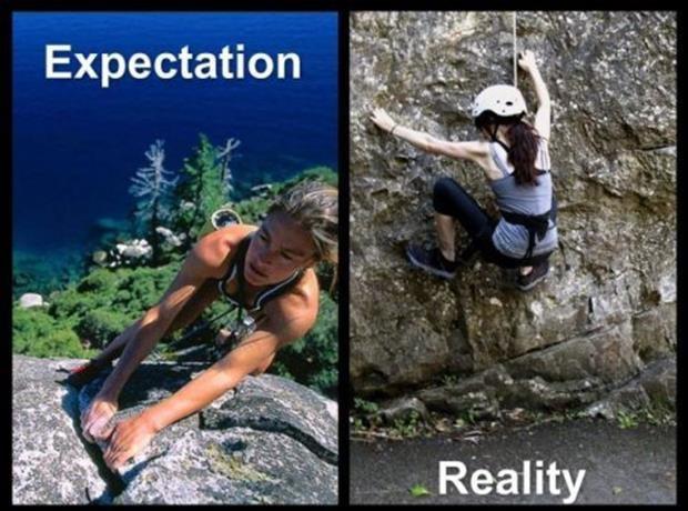 Expectation. Reality Picture Quote #8