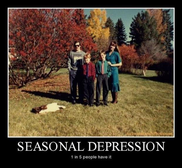 Seasonal depression. 1 in 5 people have it Picture Quote #1