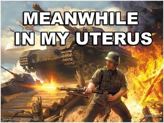 Meanwhile in my uterus Picture Quote #1