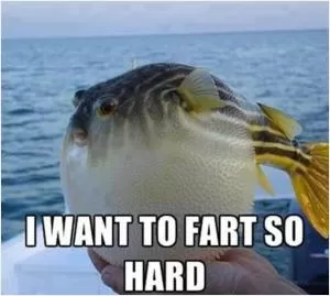 I want to fart so hard Picture Quote #1