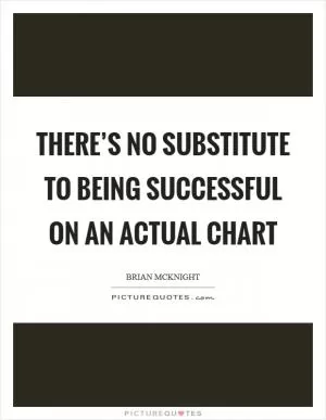 There’s no substitute to being successful on an actual chart Picture Quote #1
