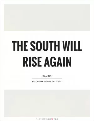 The South will rise again Picture Quote #1