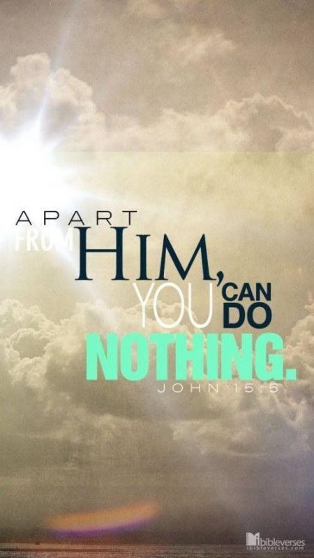 Apart from Him you can do nothing Picture Quote #1