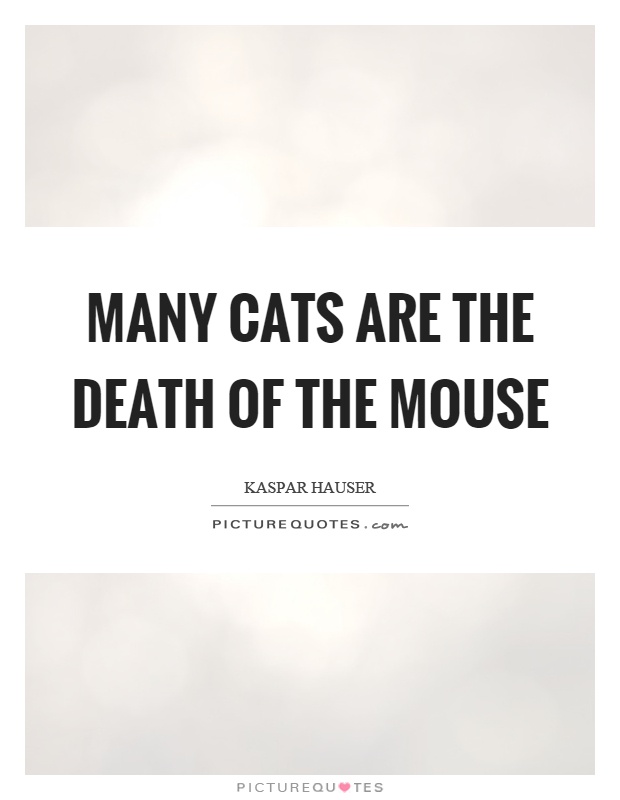 Many cats are the death of the mouse Picture Quote #1