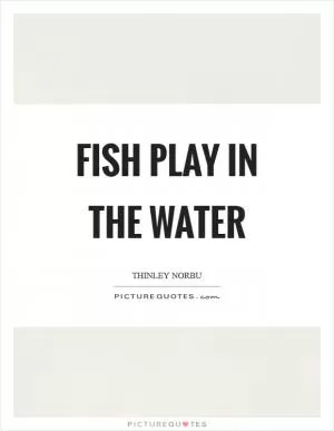 Fish play in the water Picture Quote #1
