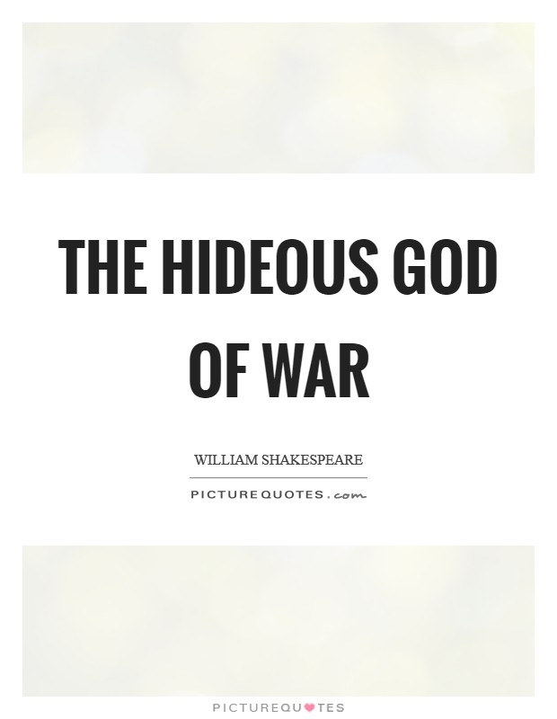 The hideous God of war Picture Quote #1